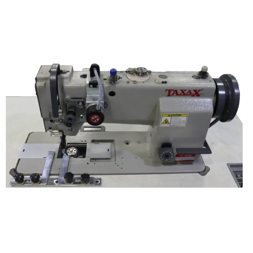 Dual Single Needle Stitching Machine with Bobbin Thread Detection System